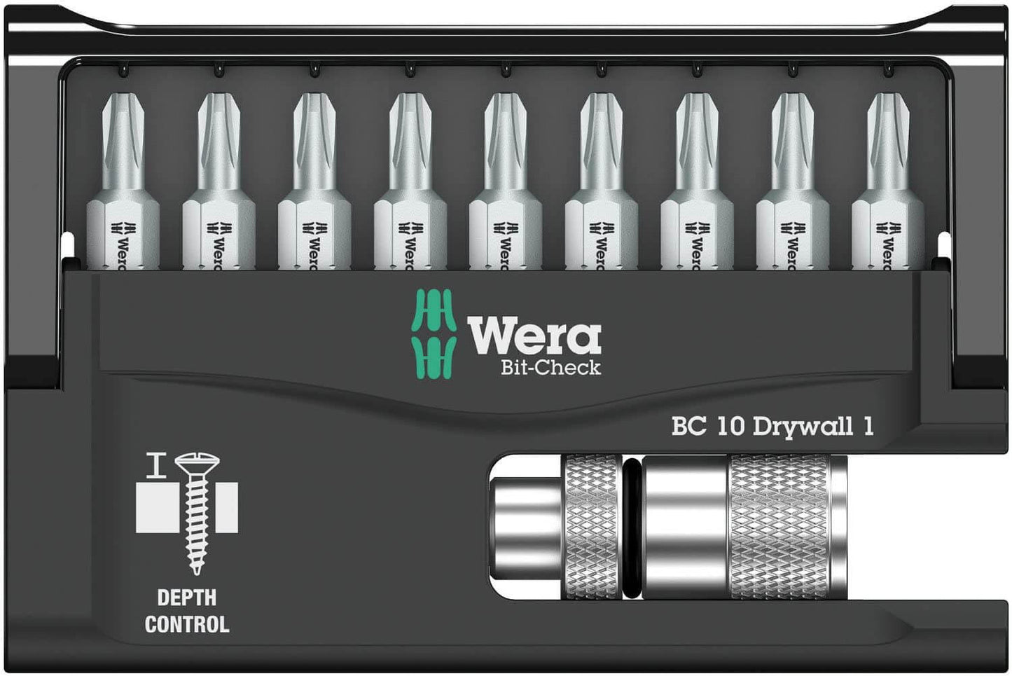 Juego de puntas con Porta-puntas con tope de profundidad ajustable 10 piezas Wera 136011 WERA - 2