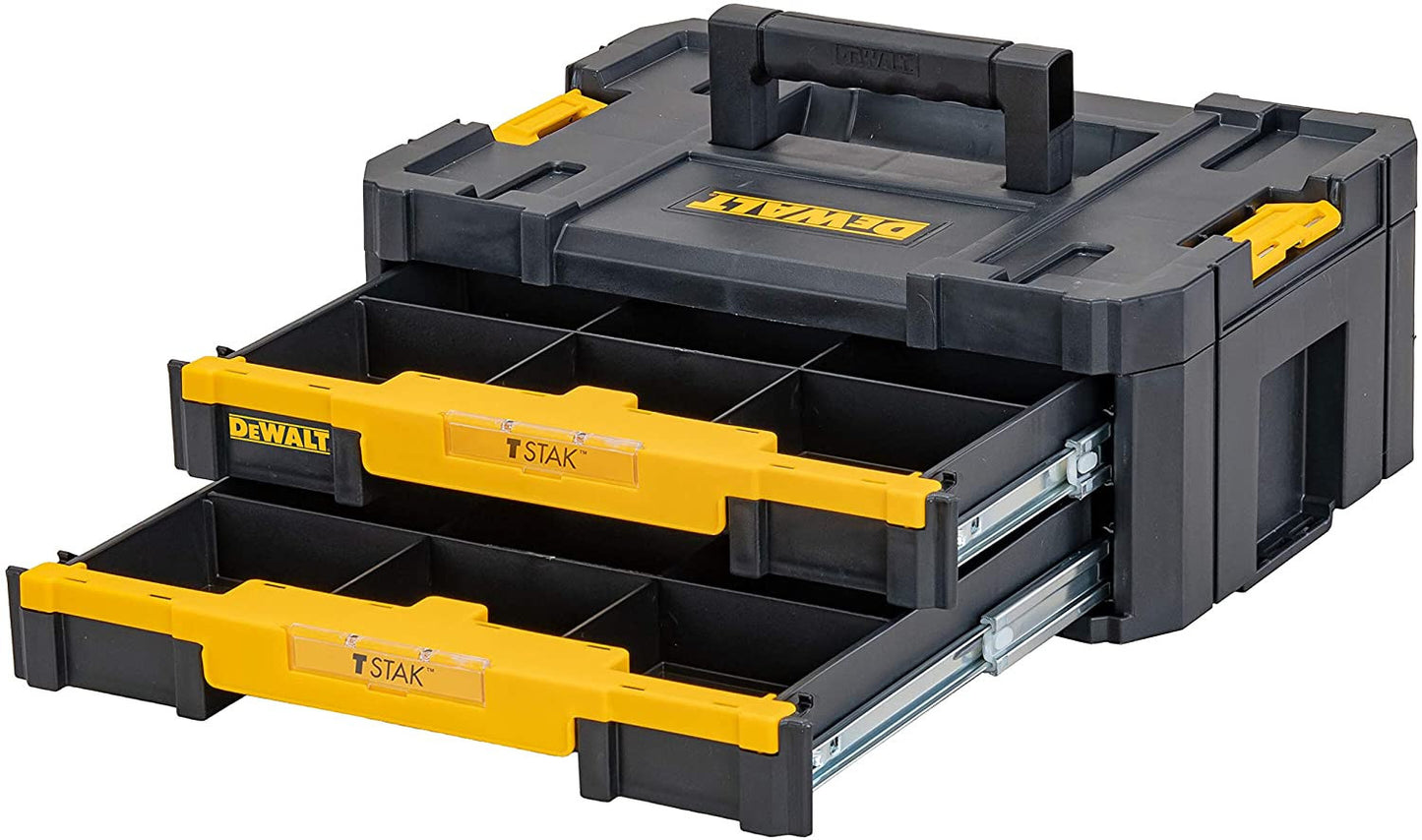 Tstak set 3 briefcases + Dewalt cart