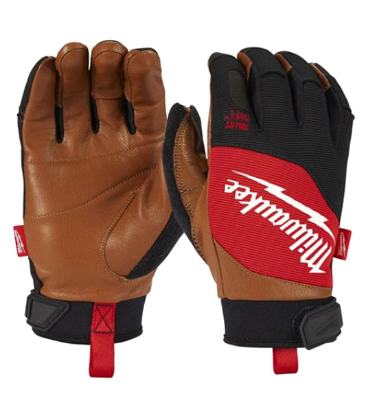 Guantes de piel híbridos Milwaukee HYBRID LEATHER GLOVES MILWAUKEE - 1