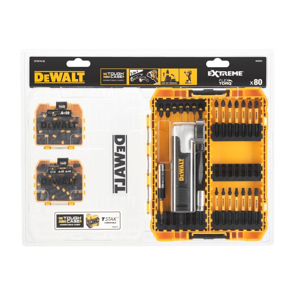 Juego de brocas y puntas 80 piezas con caja de plástico Dewalt EXTREME FLEX DT70775 DEWALT - 2