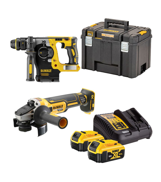 KIT XR 18V 5Ah DCH273 y DCG405 CPROF719 Dewalt