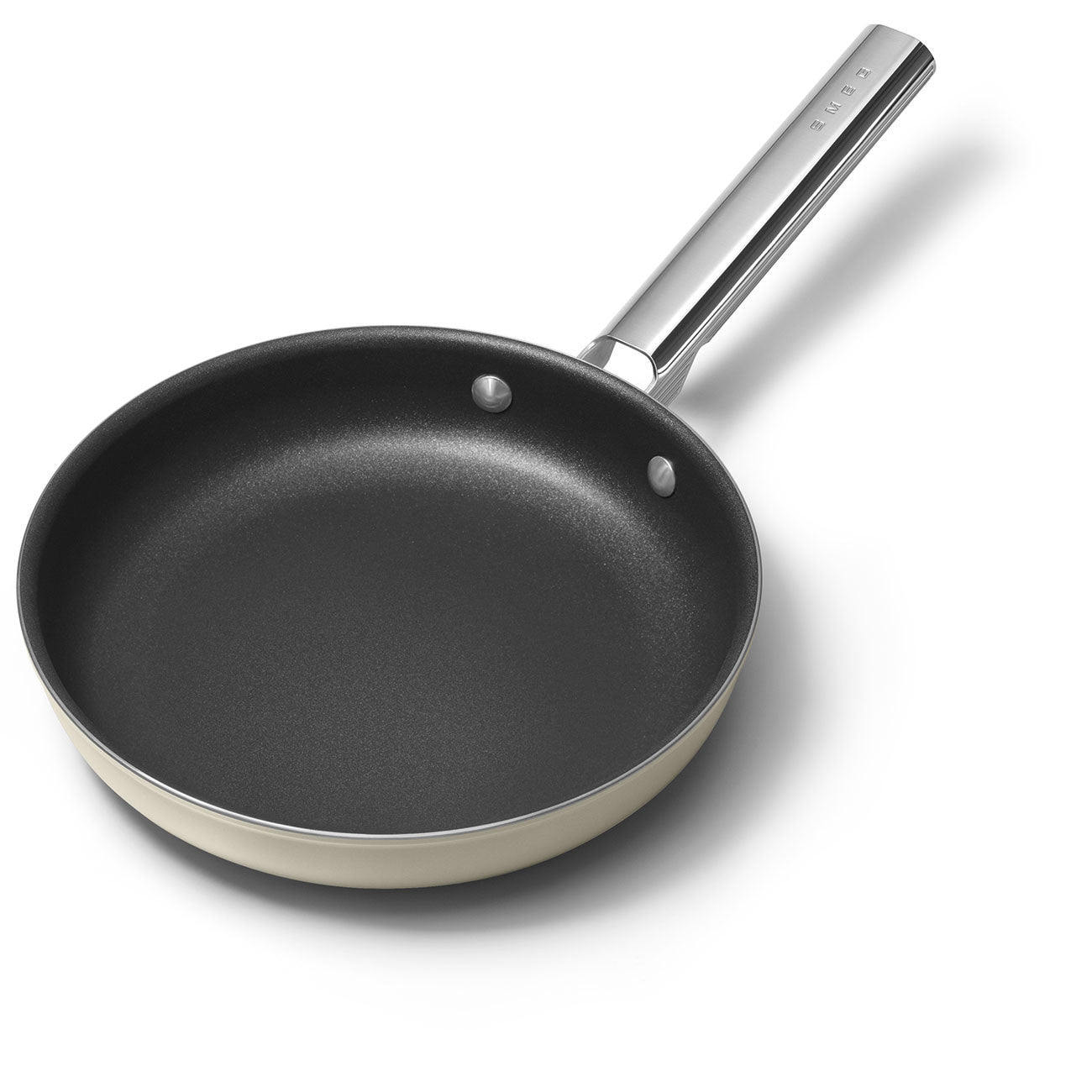 Set of 4 Smeg Matte Cream Non-Stick Frying Pans