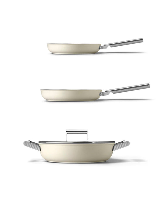 Smeg Matte Cream Pan Set