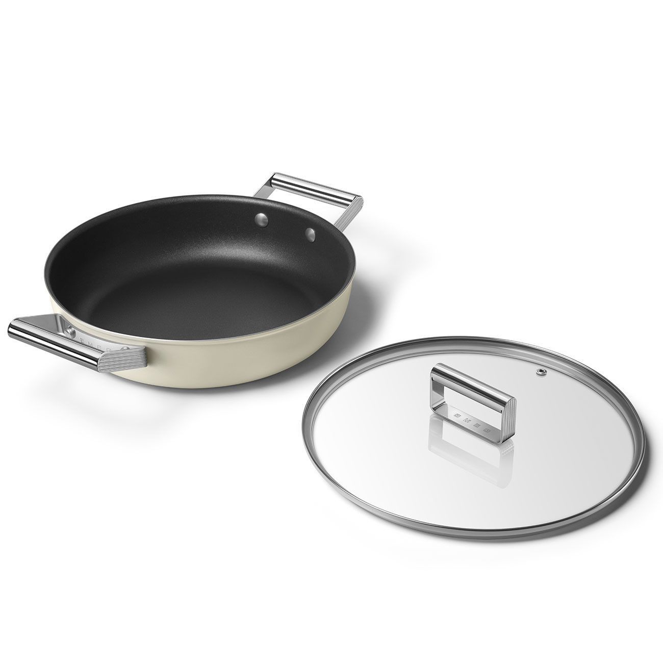 Smeg Matte Cream Pan Set