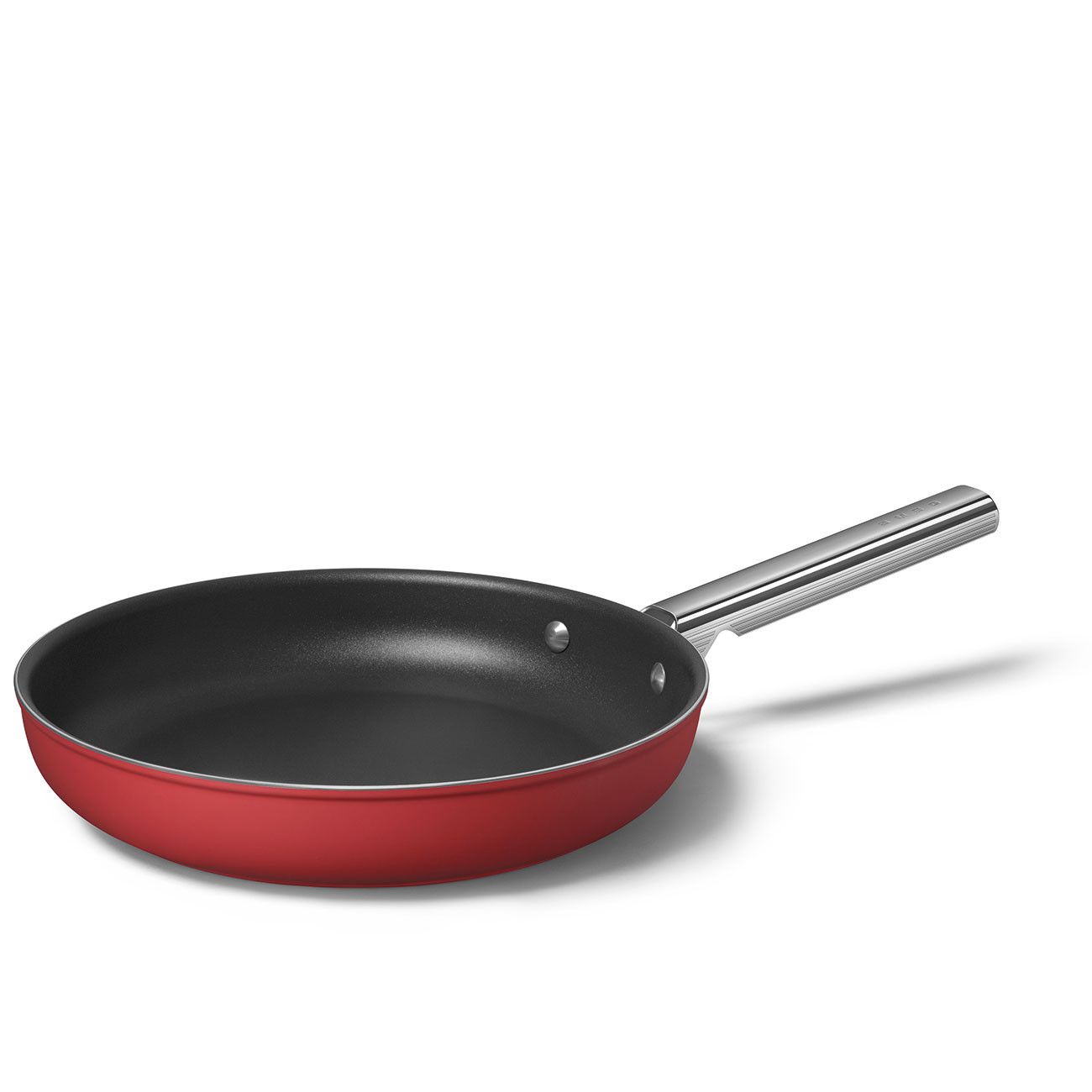 Smeg Matte Red Frying Pan Set