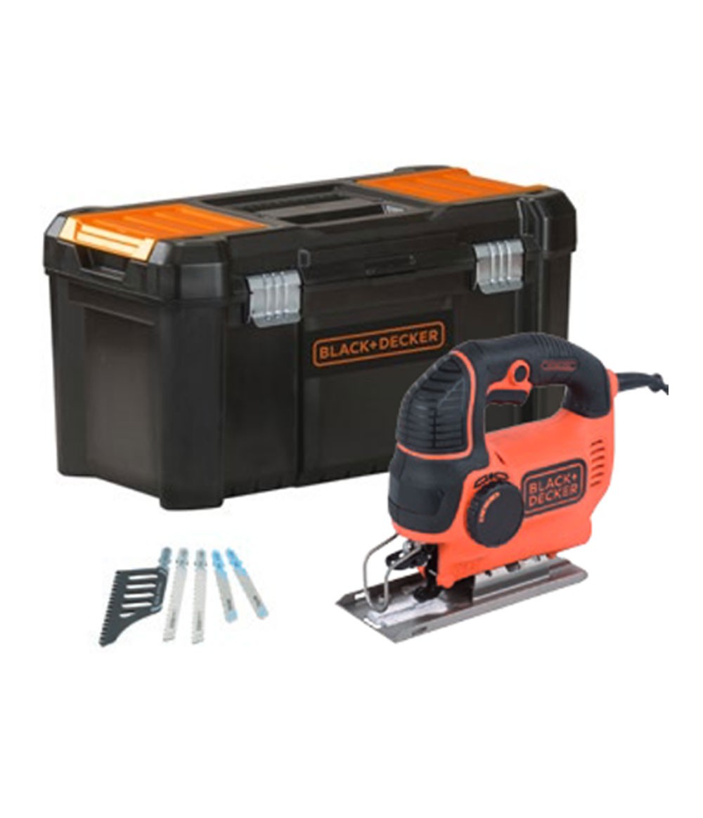 Caladora Pendular 620W 19mm + 5 hojas + caja de herramientas Black+Decker KS901PEKA5-QS