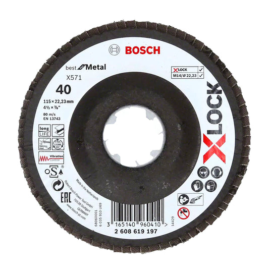 Disco de láminas X571 Best for Metal X-LOCK 115mm Bosch