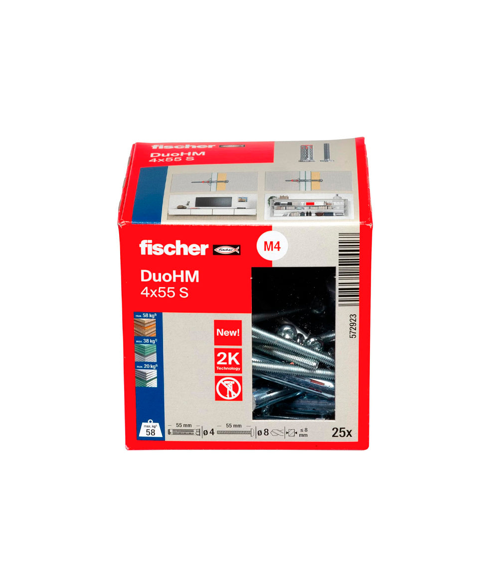 Caja taco DuoHM S TX Fischer 25uds