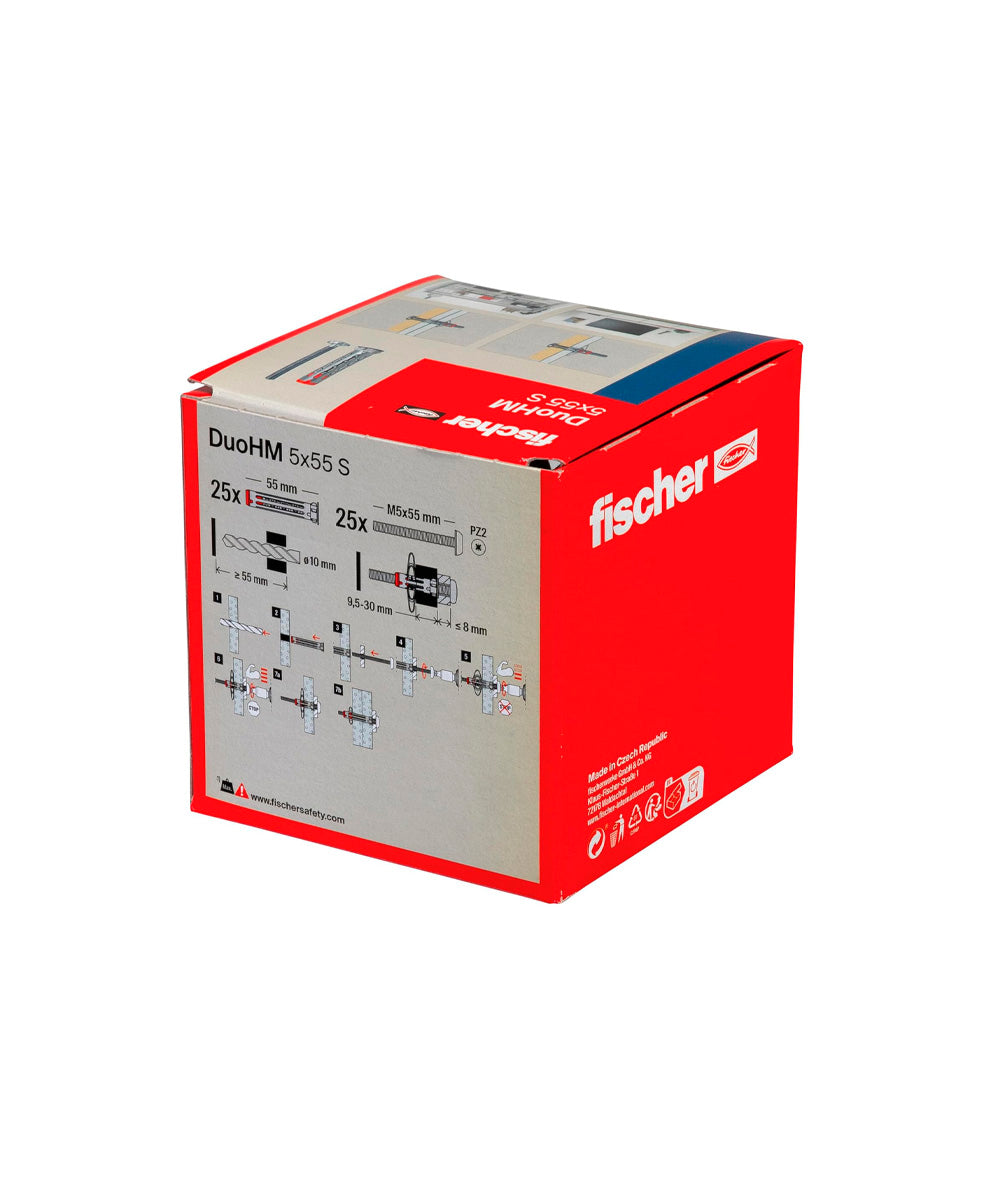 Caja taco DuoHM S TX Fischer 25uds