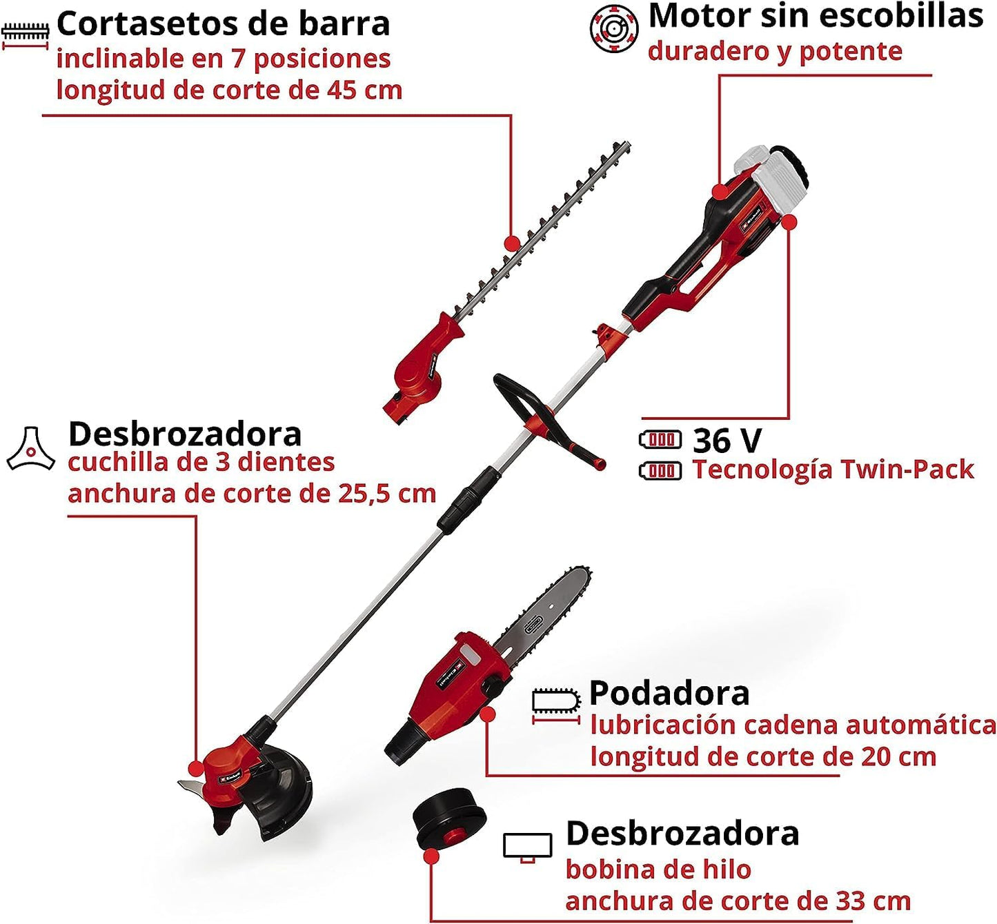 Einhell GE-LM 26/4in1 Li-Solo cordless multi-tool