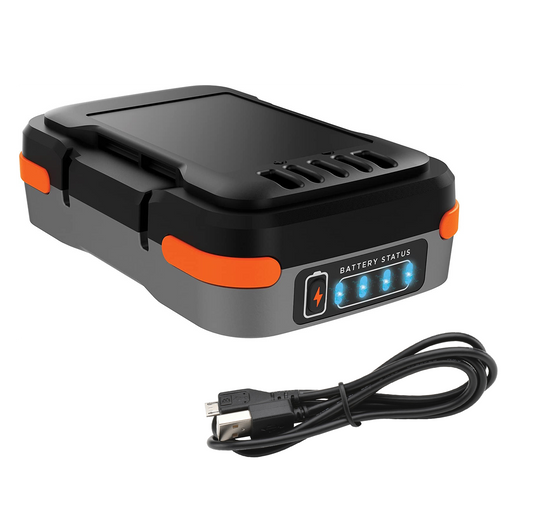 Batería + cable cargador usb 12V Black+Decker BDCB12B