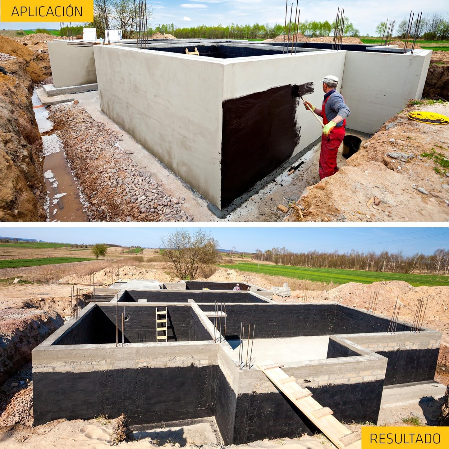 Emulsión bituminosa para imprimación de cimientos Igol-A 5kg Sika