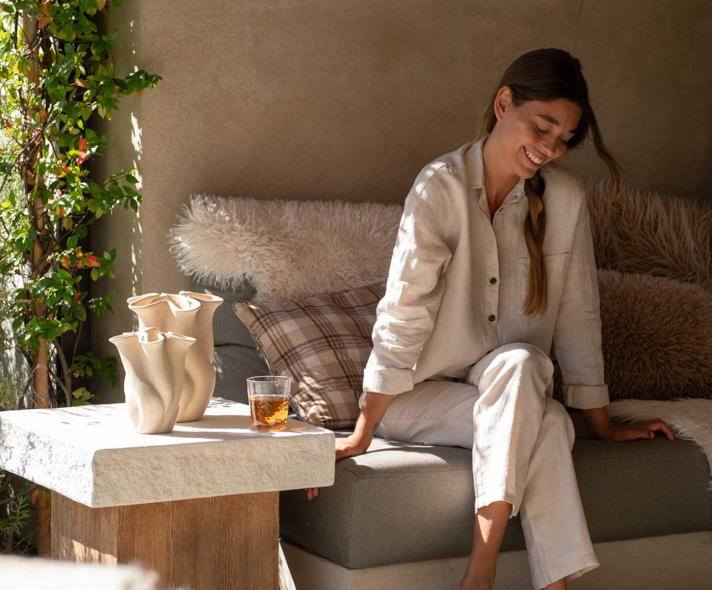 Ceramic Flower Vase 20x19.5x24cm Andrea House