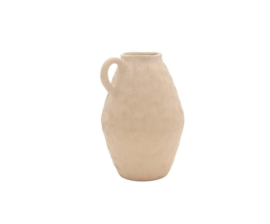 Beige stoneware vase Masaka 30 cm Andrea House