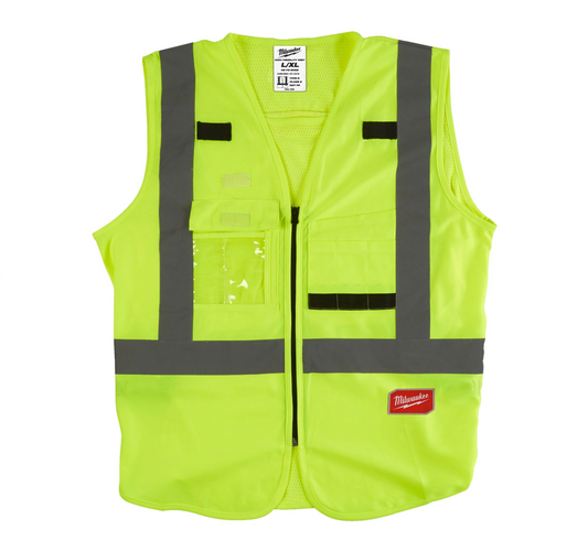 Milwaukee High Visibility Yellow Vest