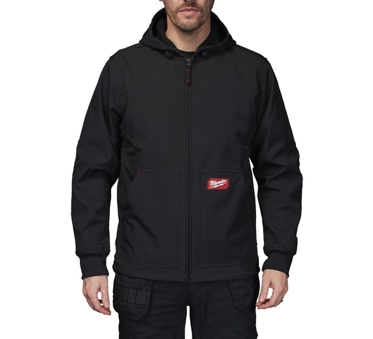 Chaqueta con capucha FREEFLEX Softshell Negra Milwaukee SJ BL