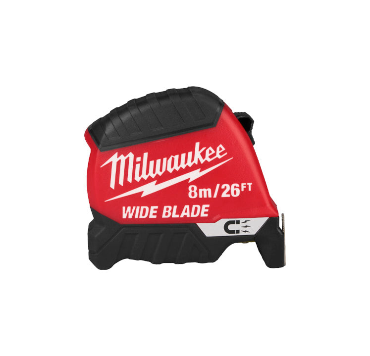 Milwaukee Magnetic Tape Measure 8m x 35mm Wide Blade