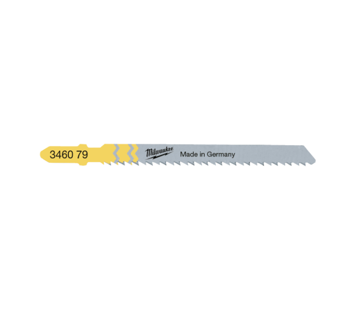Pack of 5 jigsaw blades for countertops and laminates, 75 × 2.5 mm, T 101 BR, Milwaukee