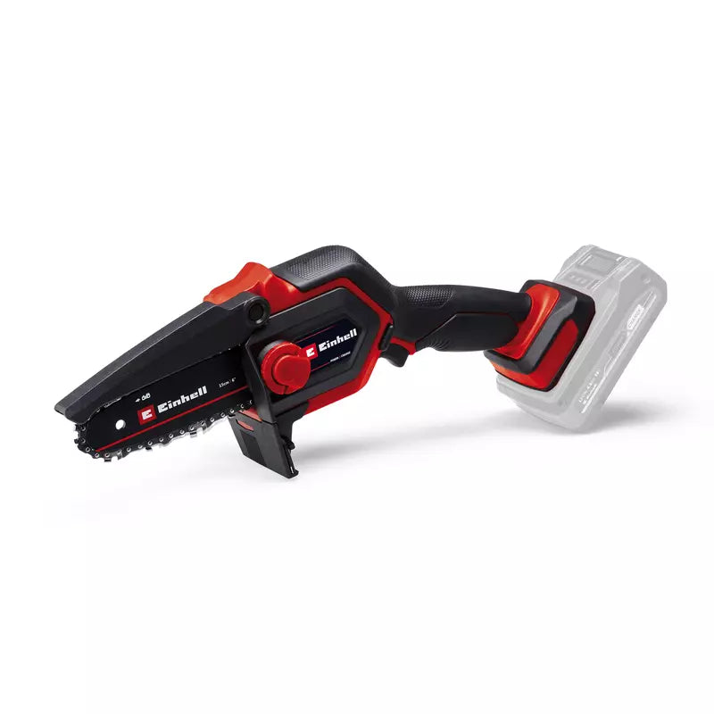 Battery-powered pruning chainsaw GE-PS 18/15 Li BL-Solo with Einhell battery and charger