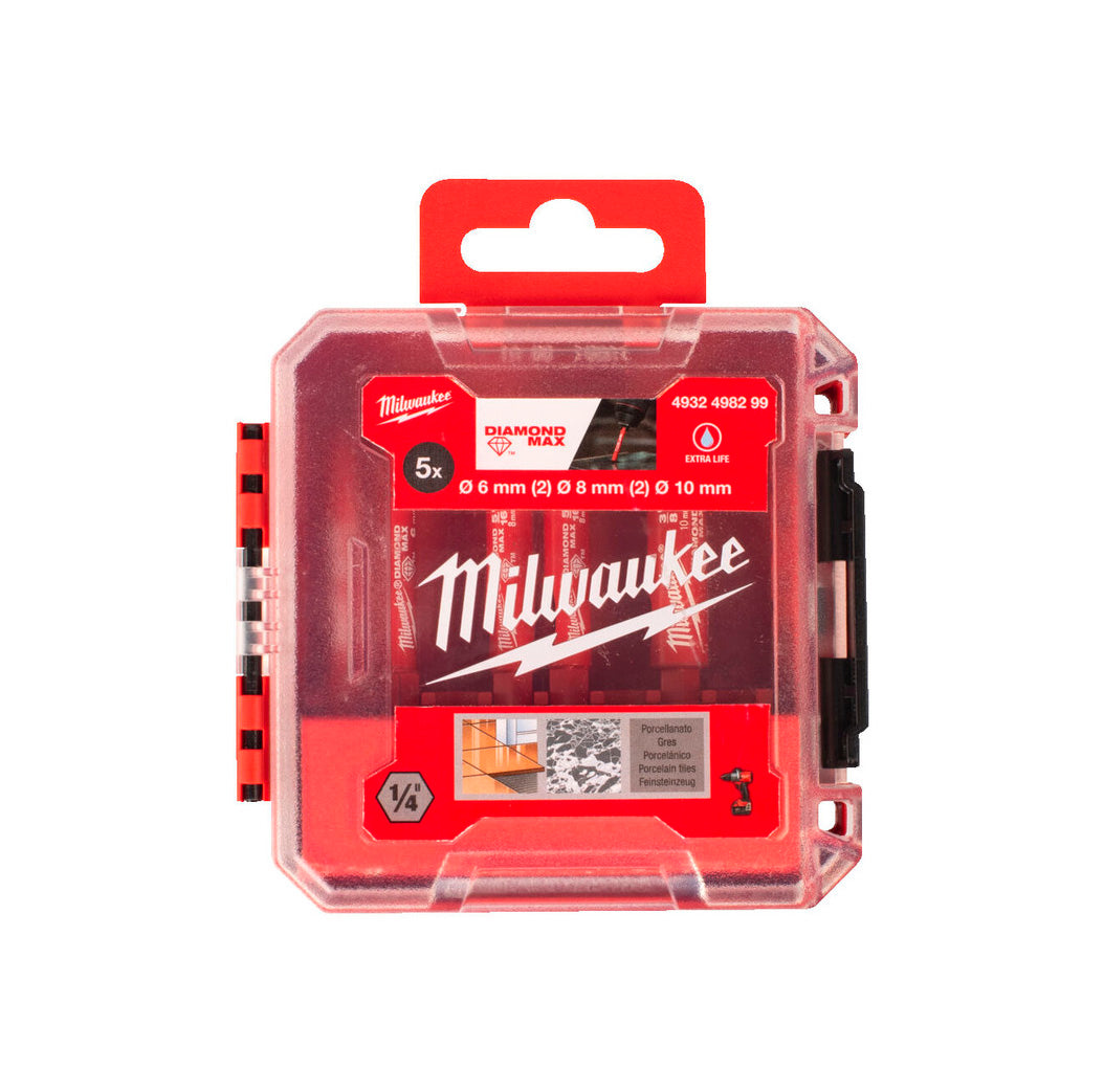 Diamond Max 5pcs Milwaukee drill bits set