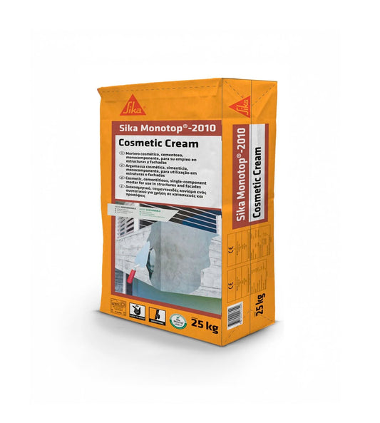 Sika MonoTop-2010 Cosmetic Cream 25kg Cosmetic Repair Mortar