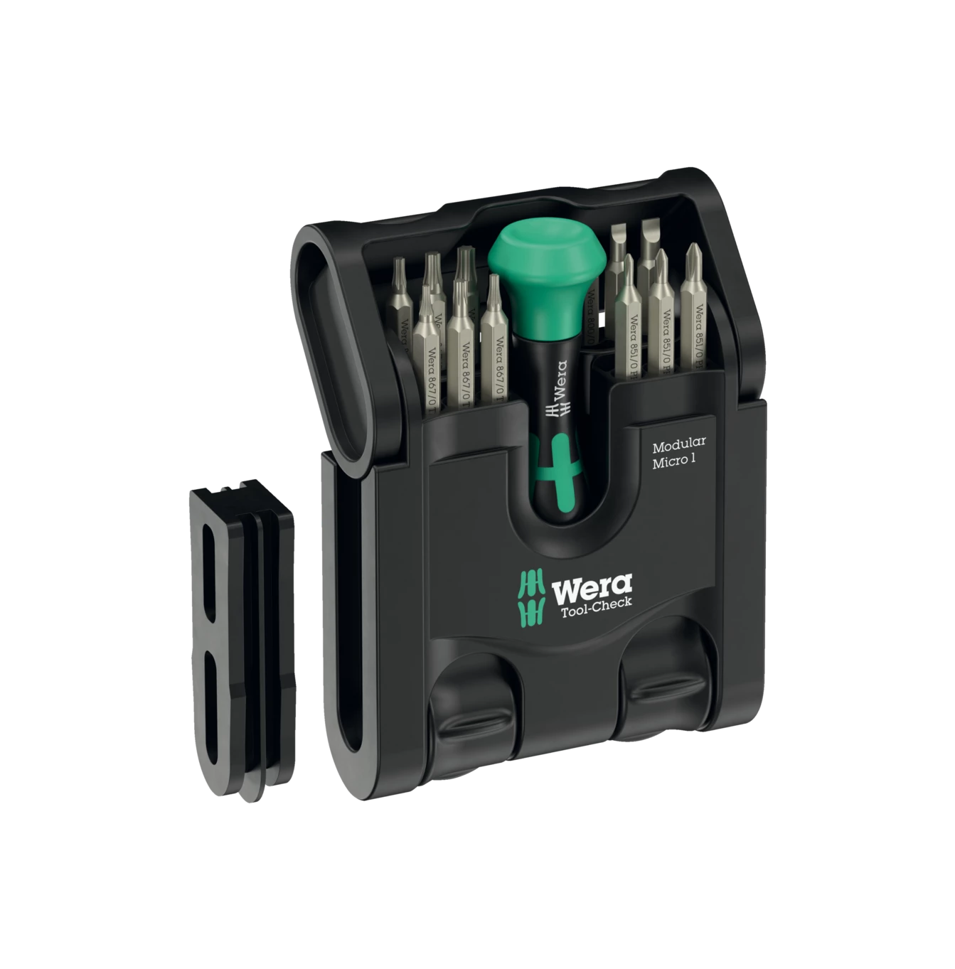 Tool-Check Modular Micro 1 Compact 21-Piece Set with Bit Holder Kraftform Wera 049002